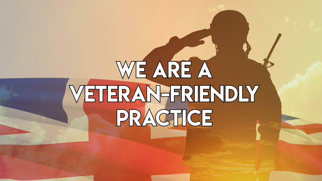 We are an Armed Forces veteran-friendly accredited GP practice￼