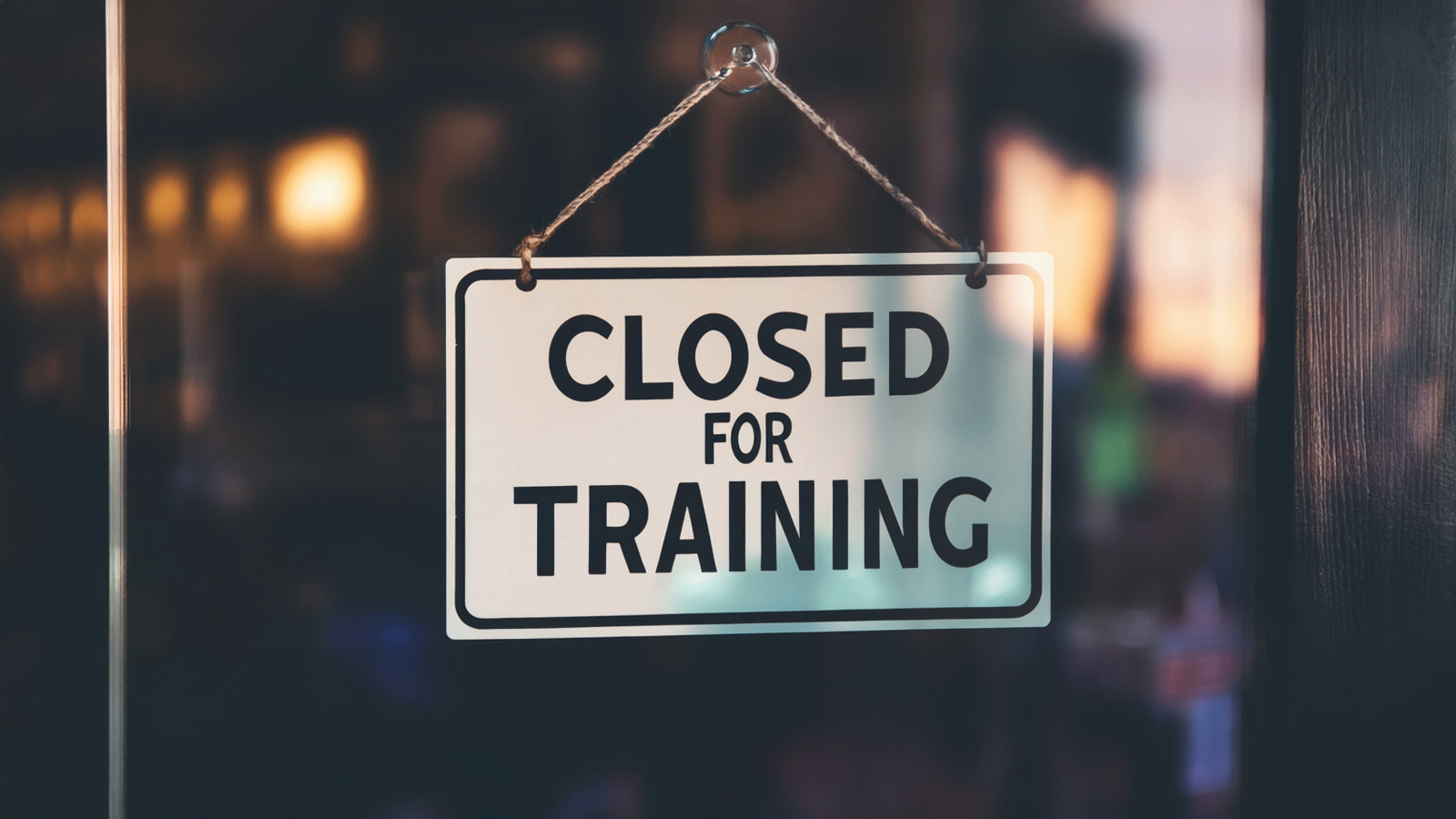 Staff Training: Closed from 12 pm on Thursday 8th May
